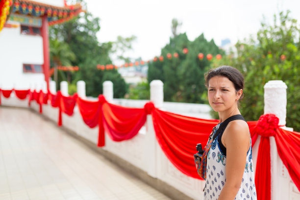 中国元宵节传统灯笼五彩花灯