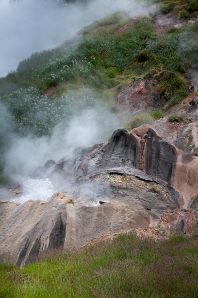 抽象火山岩浆