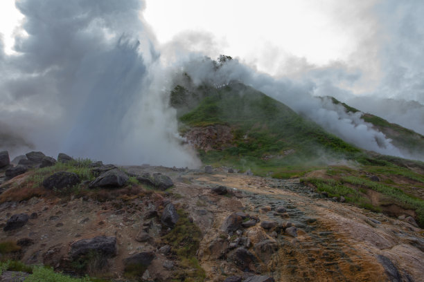 抽象火山爆发