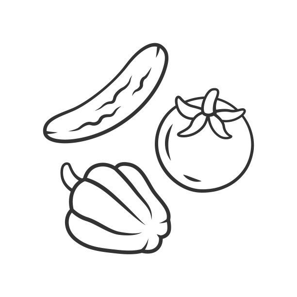 黄瓜包装插画