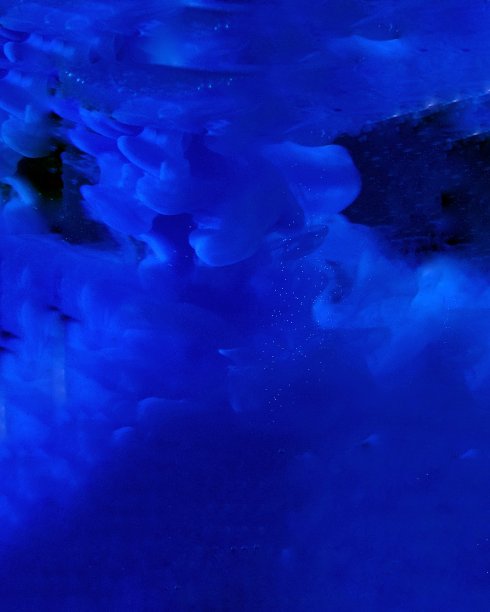 蓝色大海流体画