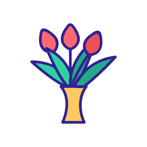 花蕾,花朵,logo设计