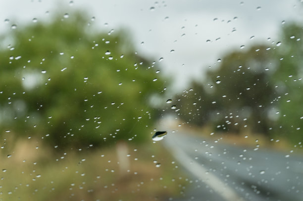 高清玻璃雨滴