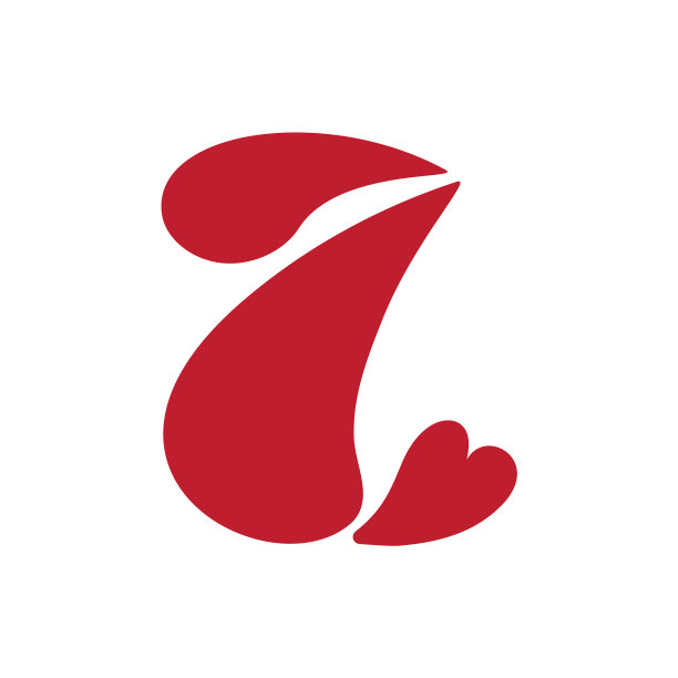 爱心标志字母logo
