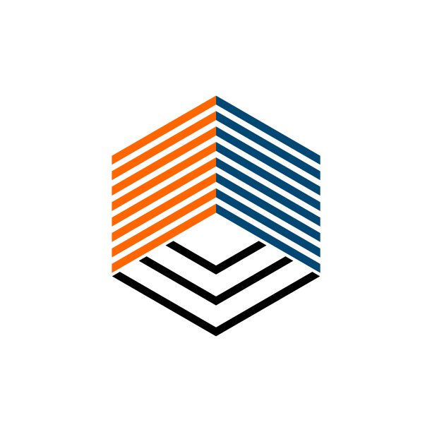 抽象线条logo设计