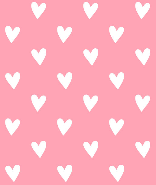 粉红色简约情人节海报