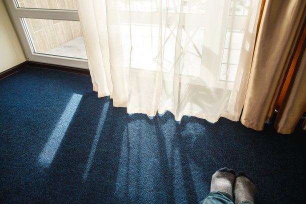 蓝色地毯纹理