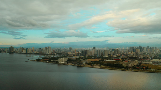 航拍高清鸟瞰城市建筑风光组合