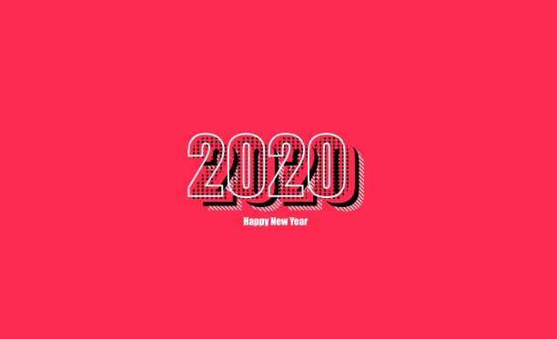 创意2020年贺卡