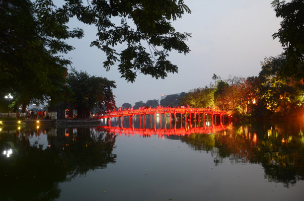 越南河内夕阳