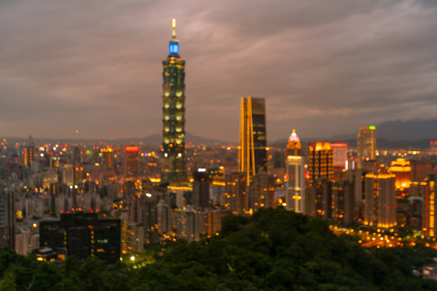 台湾蓝色城市