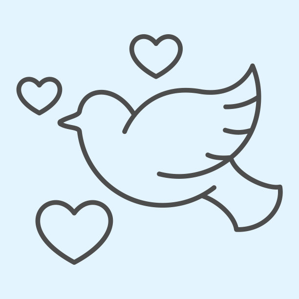 飞鸟logo设计鸽子标志