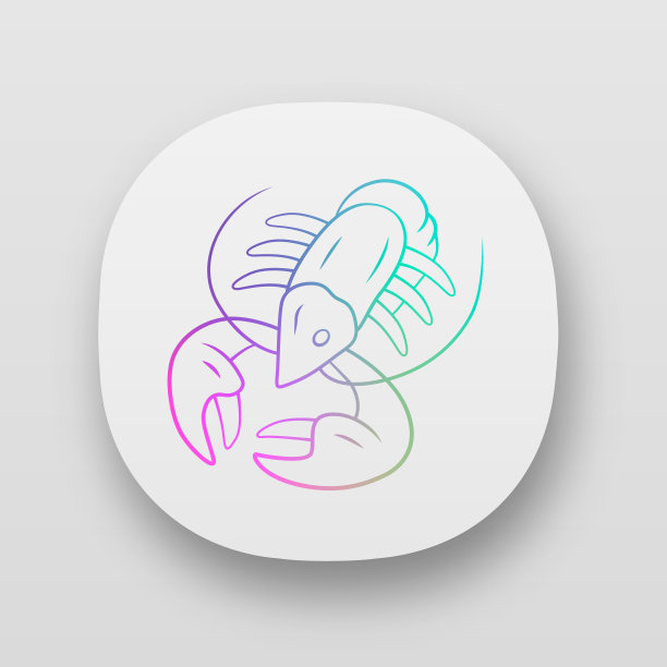 小龙虾logo设计