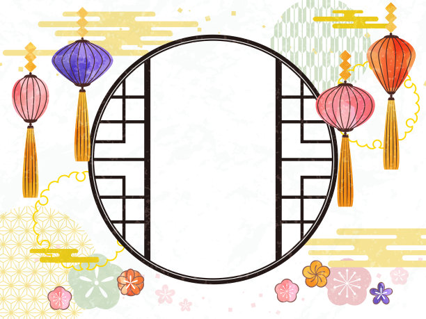 中国风底纹边框