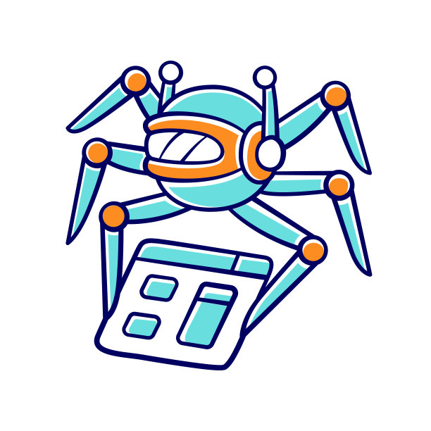 卡通机器人logo