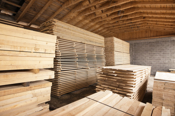 木料堆,厚木板,松木