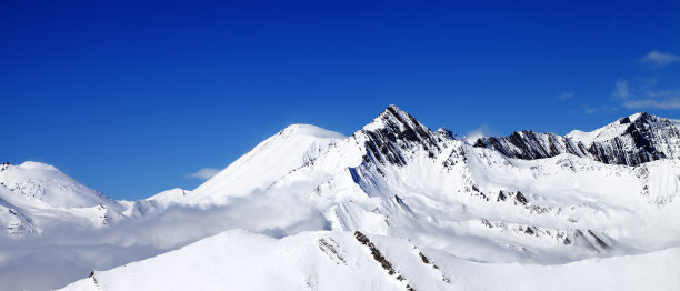 山脊,雪崩,冰