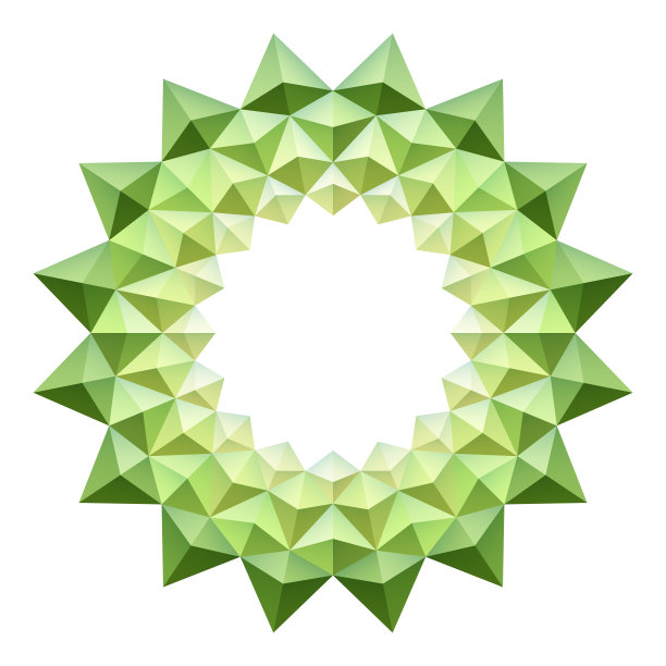 精美圆形渐变花纹图案