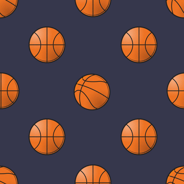 篮球矢量图案