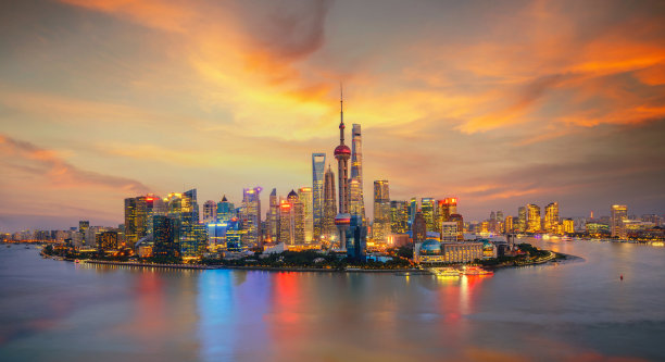 上海夜景全景