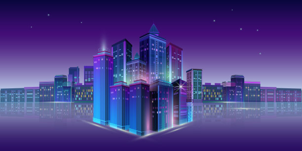 紫色科技城市