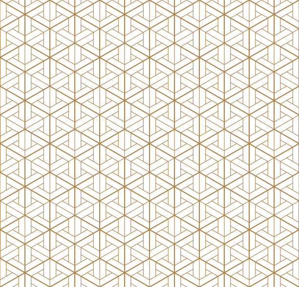 金色抽象格子纹