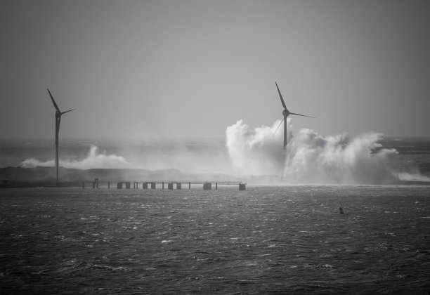 海边风电拍摄