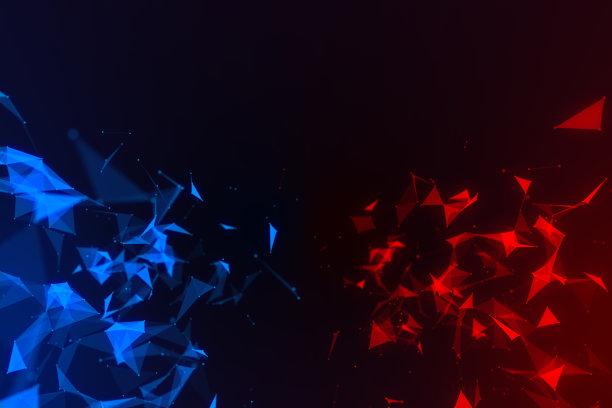 蓝红色科技互联网背景