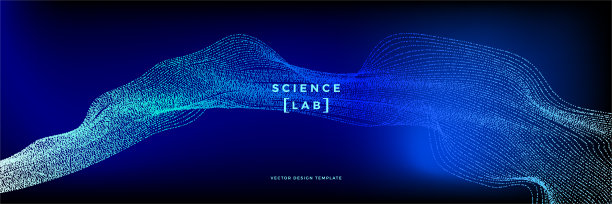 蓝色科技研讨会背景主视觉