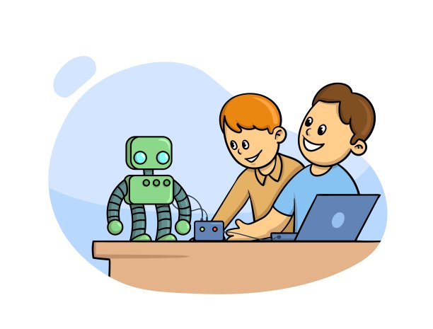 学生和机器人 