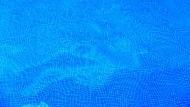 蓝色波浪抽象马赛克