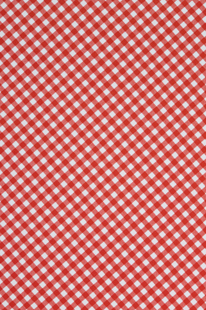 红底格纹服饰图案