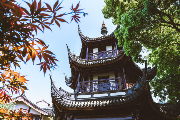 绿色中国风景名胜艺术