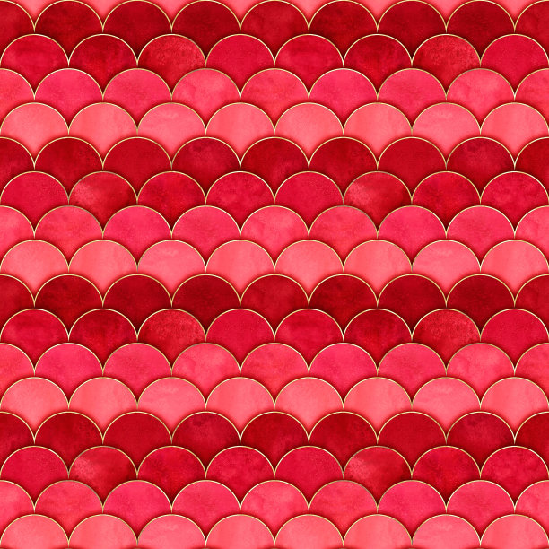 红抽象波浪线条