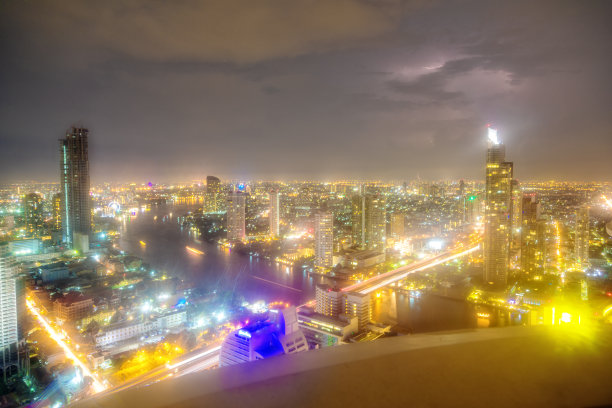 鸟瞰泰国曼谷