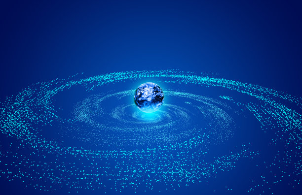 繁星点点蓝色动态宇宙