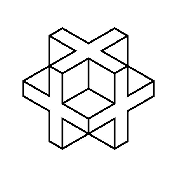 方型简约大气logo设计