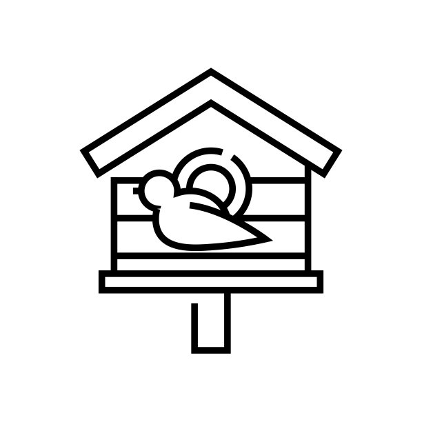 花朵飞鸟logo