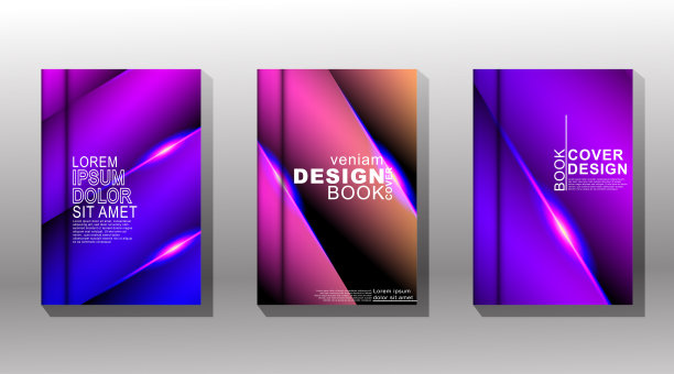 紫色画册封面设计
