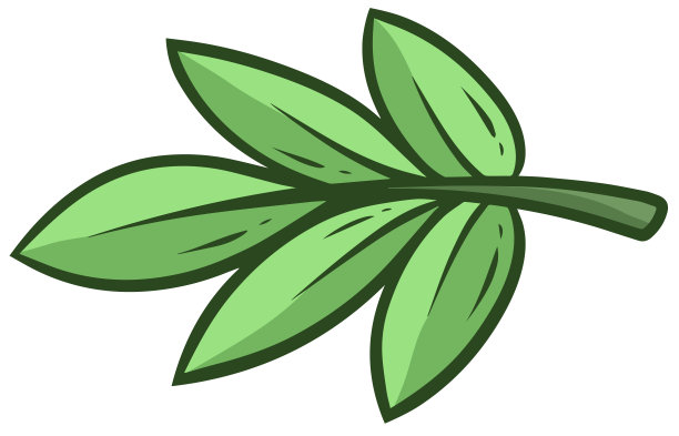 绿叶,花卉,logo设计