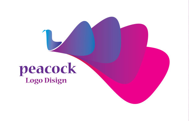 孔雀设计logo