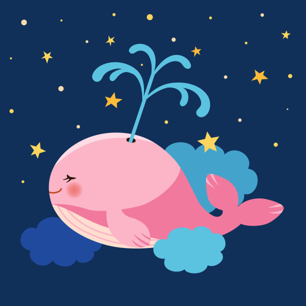 可爱卡通星星插画元素