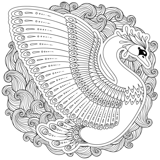 花朵飞鸟logo