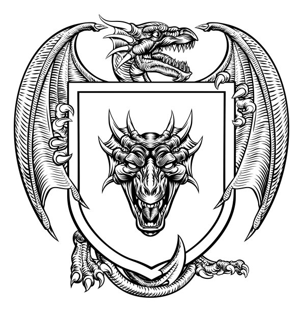 龙logo标识