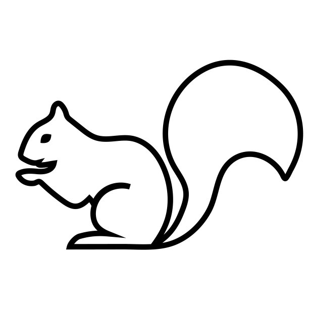 可爱松鼠logo