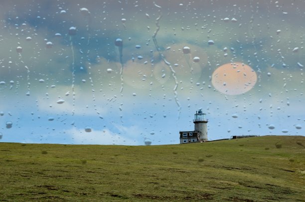 高清玻璃雨滴