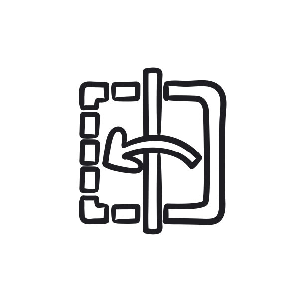 矢量插图简约生活用品镜子