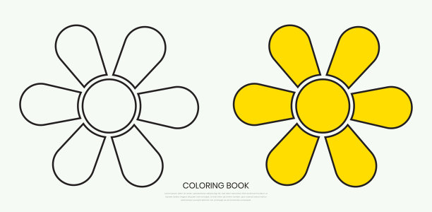 花朵标志简洁标志