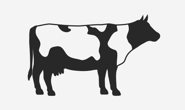 母牛矢量图