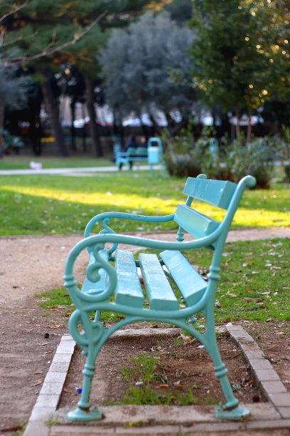 公园老式长椅